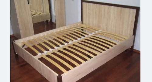 Сборка двухспальной кровати. Кадников